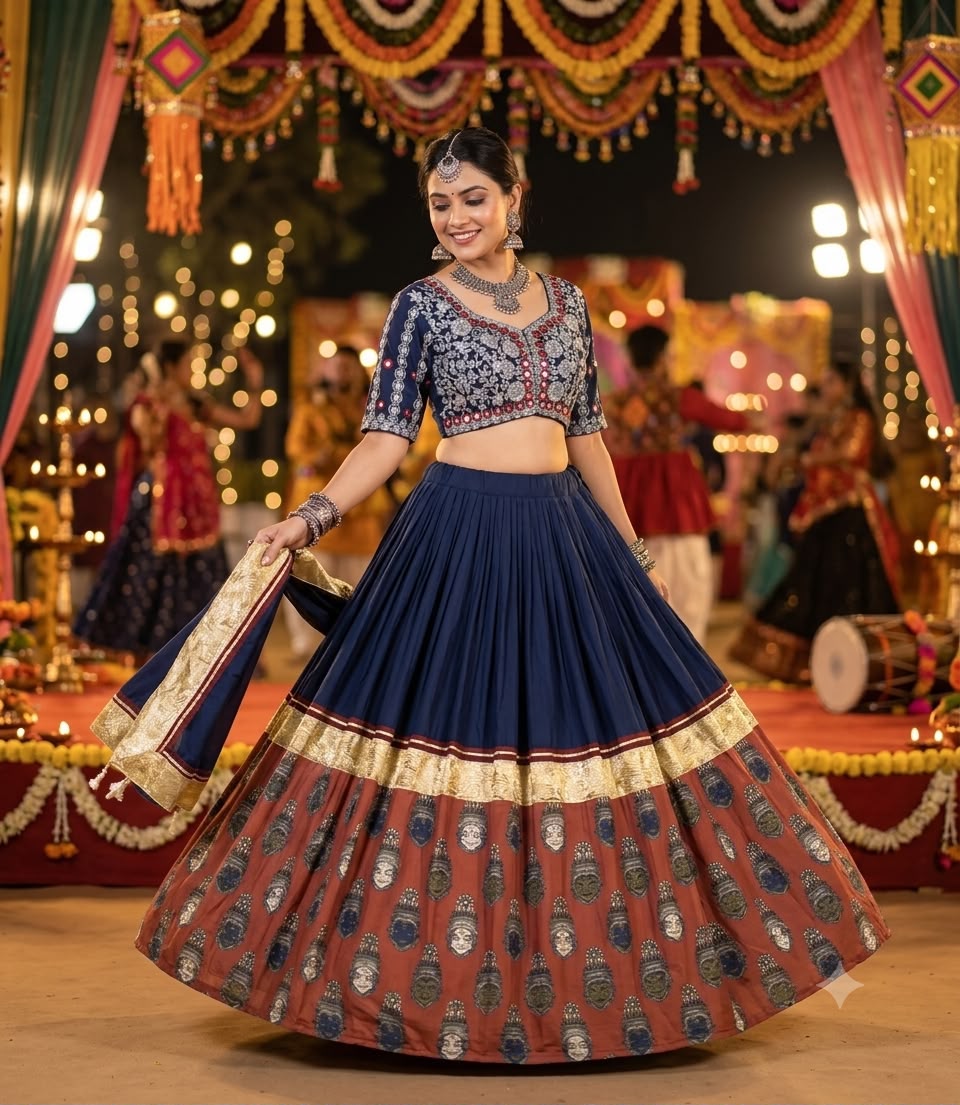 Lehanga Choli with Mirror work