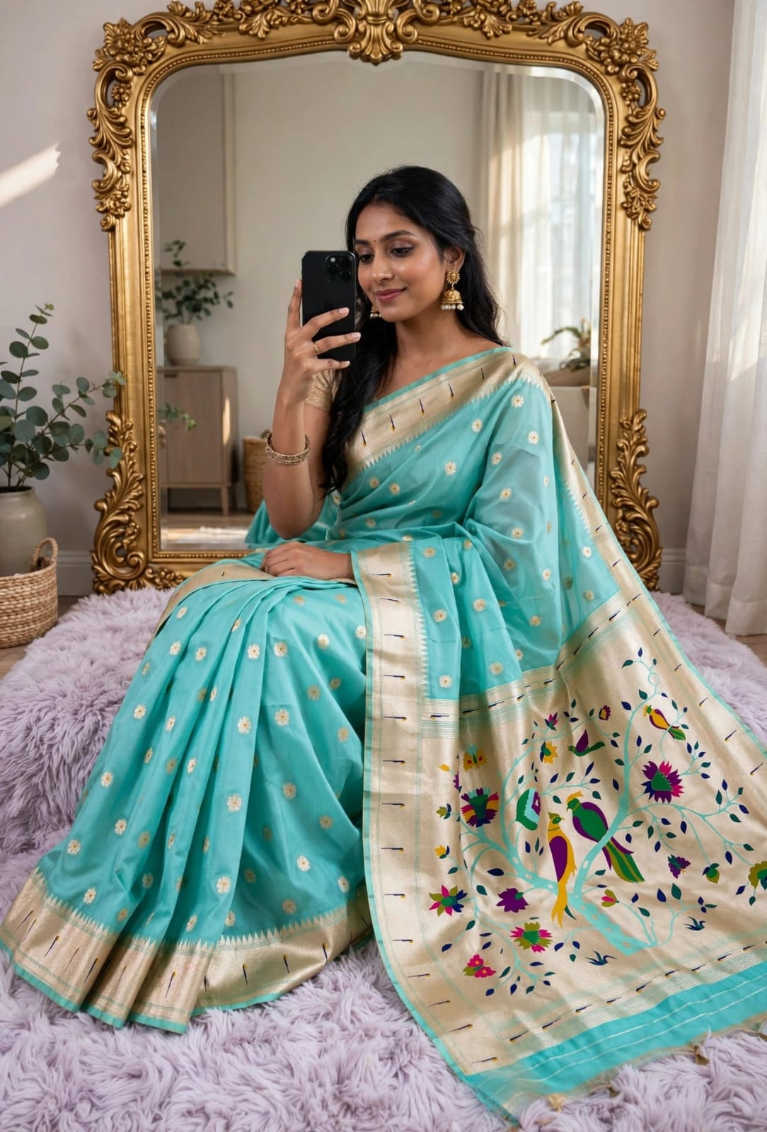 Paithani saree Heavy soft organza Tissue saree