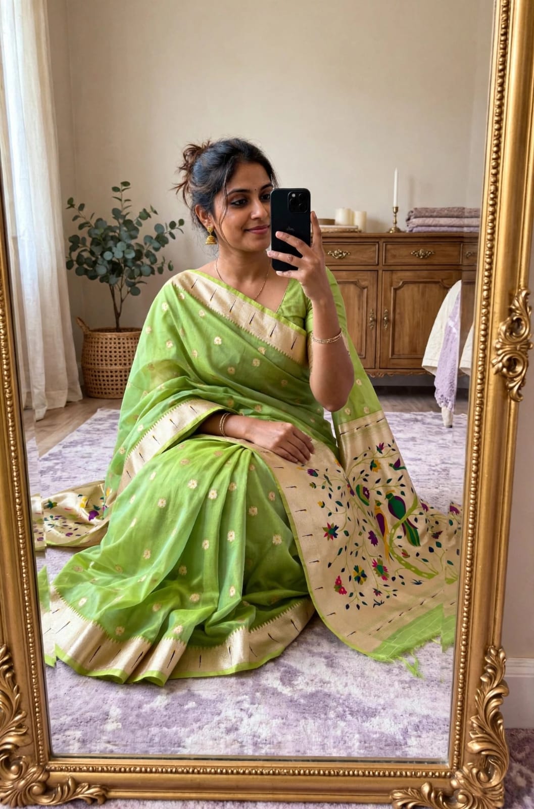 Paithani saree Heavy soft organza Tissue saree