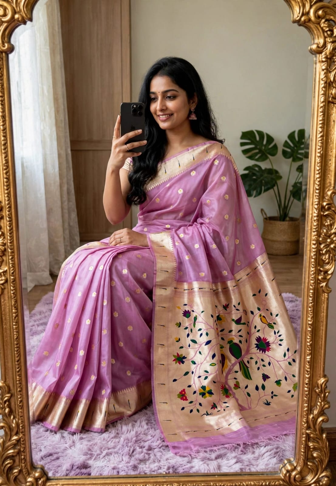 Paithani saree Heavy soft organza Tissue saree