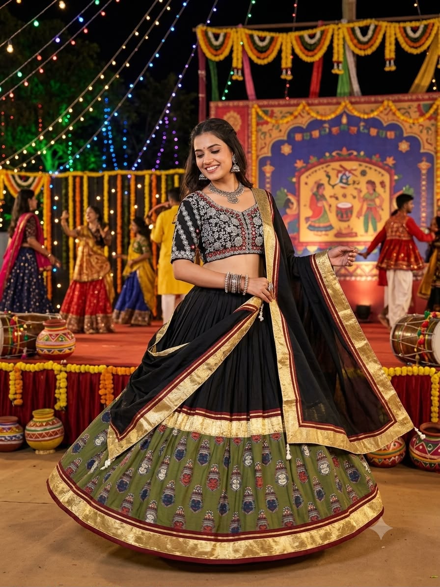 Lehanga Choli with Mirror work