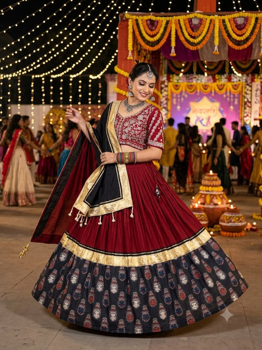 Lehanga Choli with Mirror work