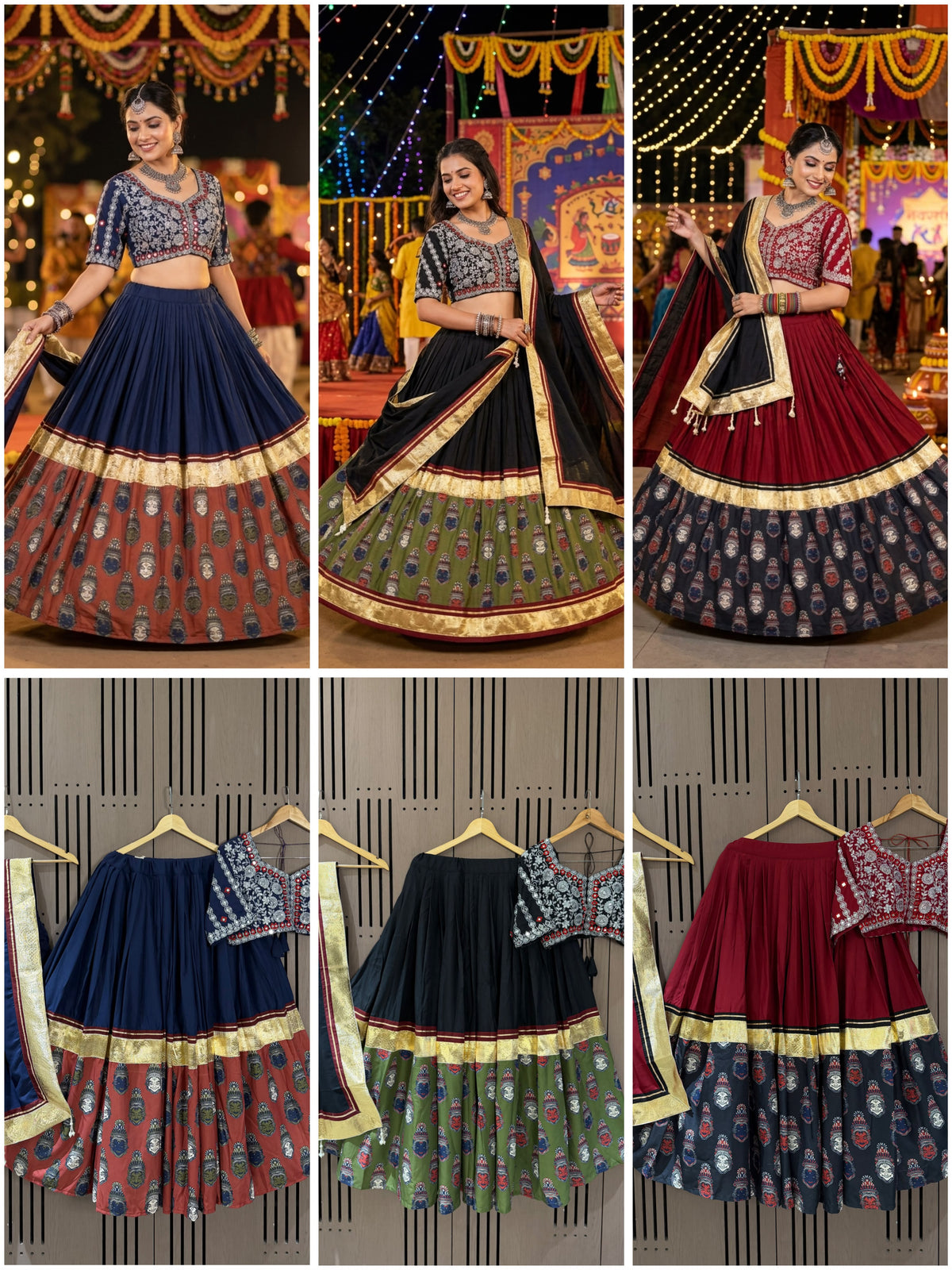 Lehanga Choli with Mirror work